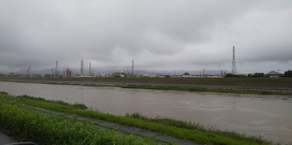 豊川放水路の水位が上がってます。 アイキャッチ画像